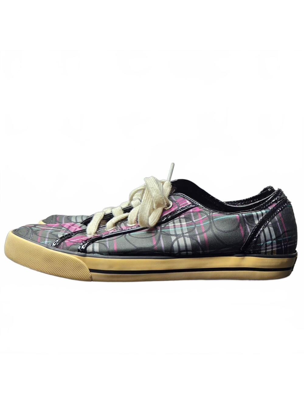 Coach Vintage Dee Women's signature Plaid low top  Sneakers Size 9.5B -  F0007